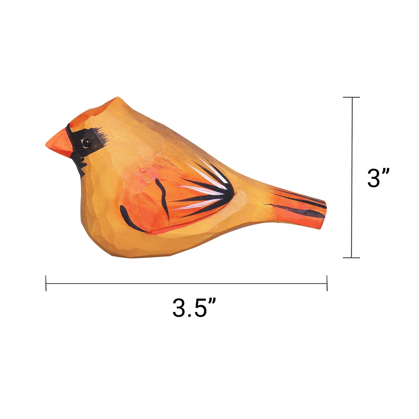 Zea Post Hand-Carved Cardinal Bird DIY Painting Kit – Nature-Inspired Decor & Gifts