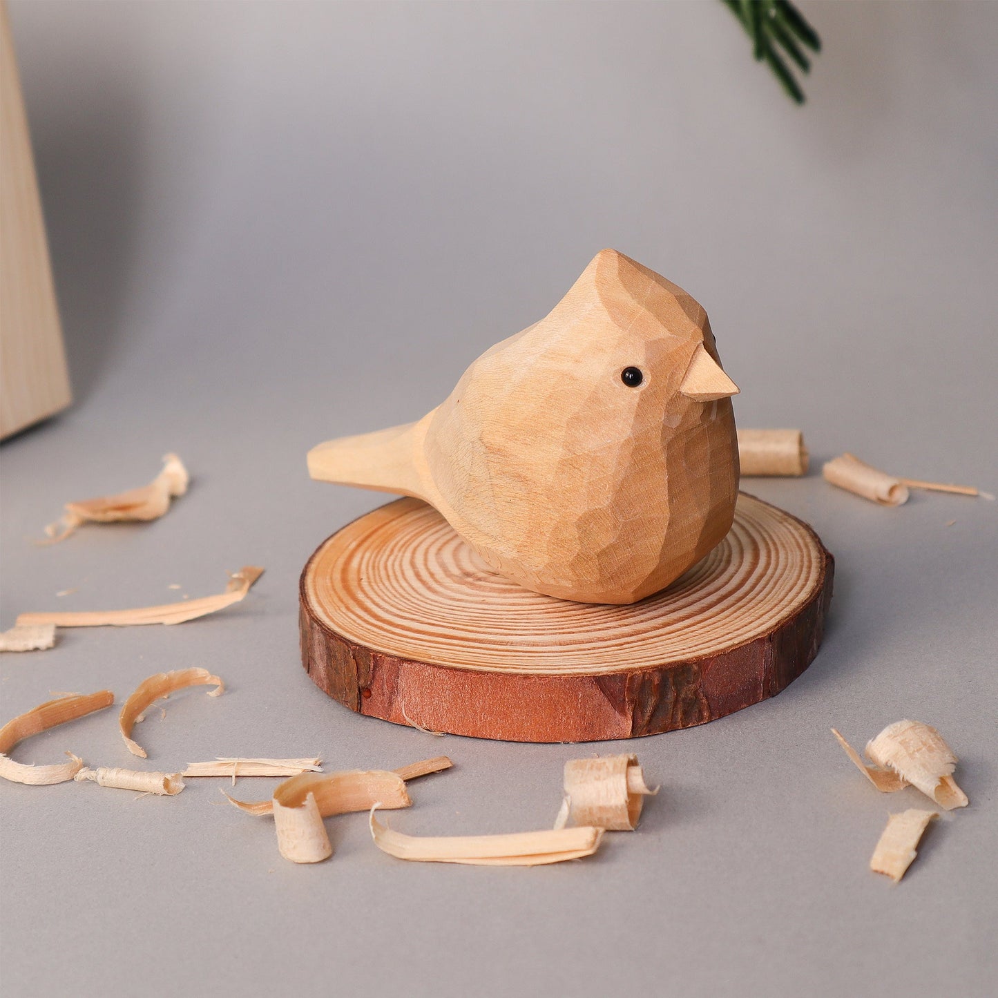 Zea Post Hand Carved Cardinal Bird, Unique Gift for Loved Ones