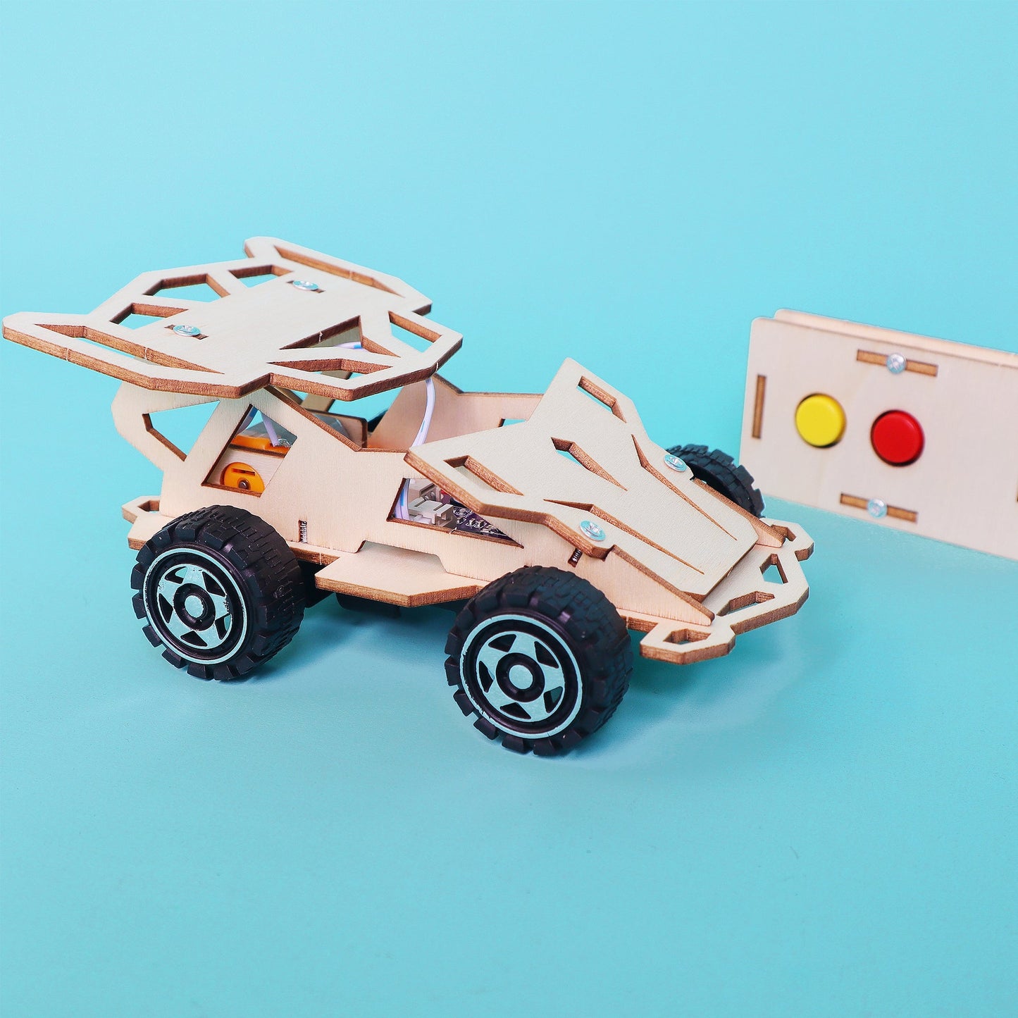 Zea Post Infrared Remote Controlled Car DIY Kit, Educational STEM Toy