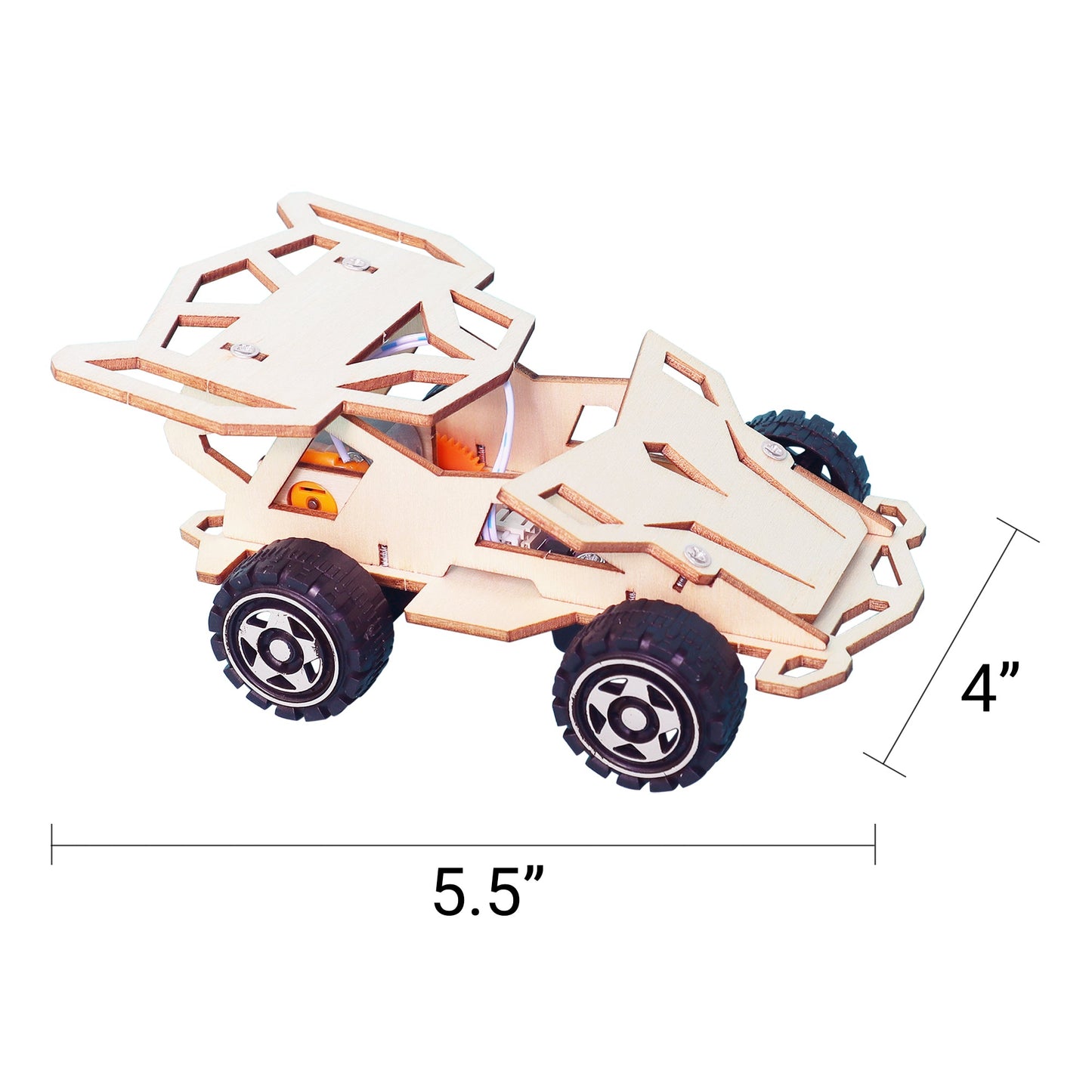 Zea Post Infrared Remote Controlled Car DIY Kit, Educational STEM Toy